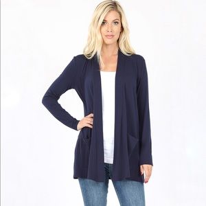 3-Pack Navy Pocket Cardigan